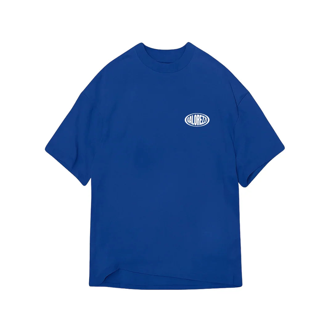 Camiseta Oversized Azul After Coffee