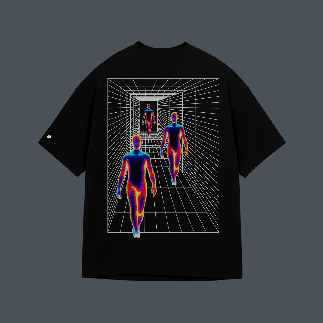 Camiseta Oversized Preta Humans