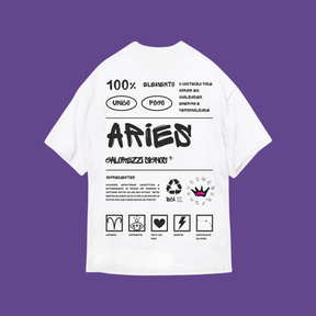 Camiseta Oversized Galorezzi Signos Aries