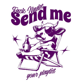 Camiseta Oversized Branca Fuck Nudes