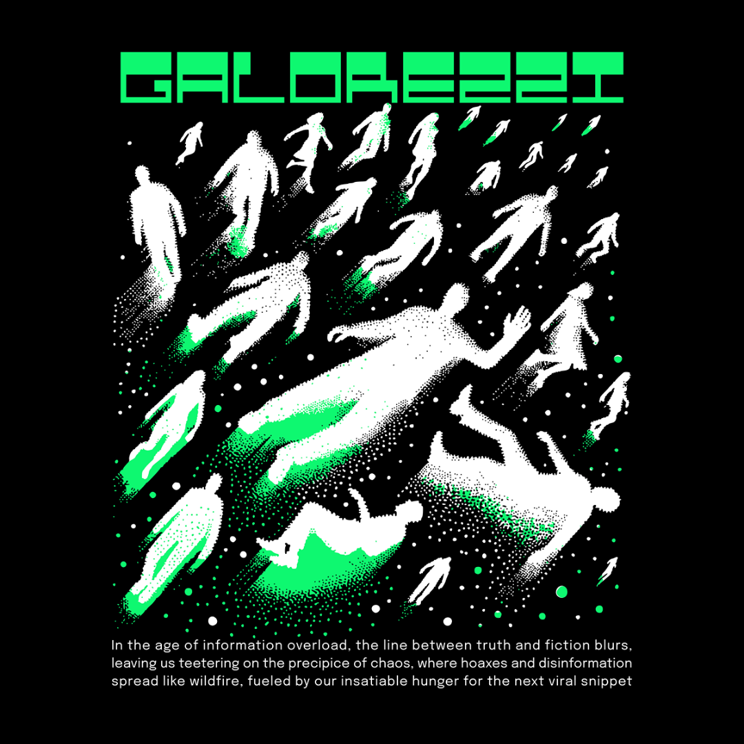 Camiseta Oversized Preta Chaos