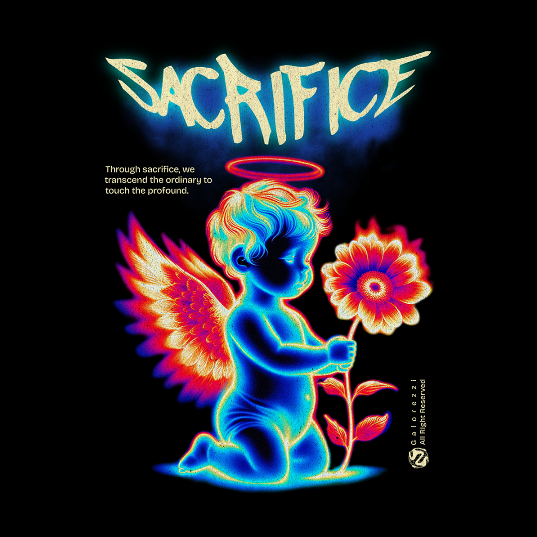 Camiseta Oversized Preta Sacrifice