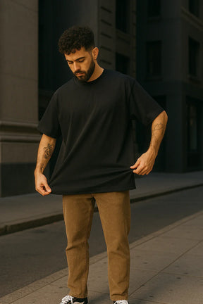 Camiseta Oversized Preta Galorezzi