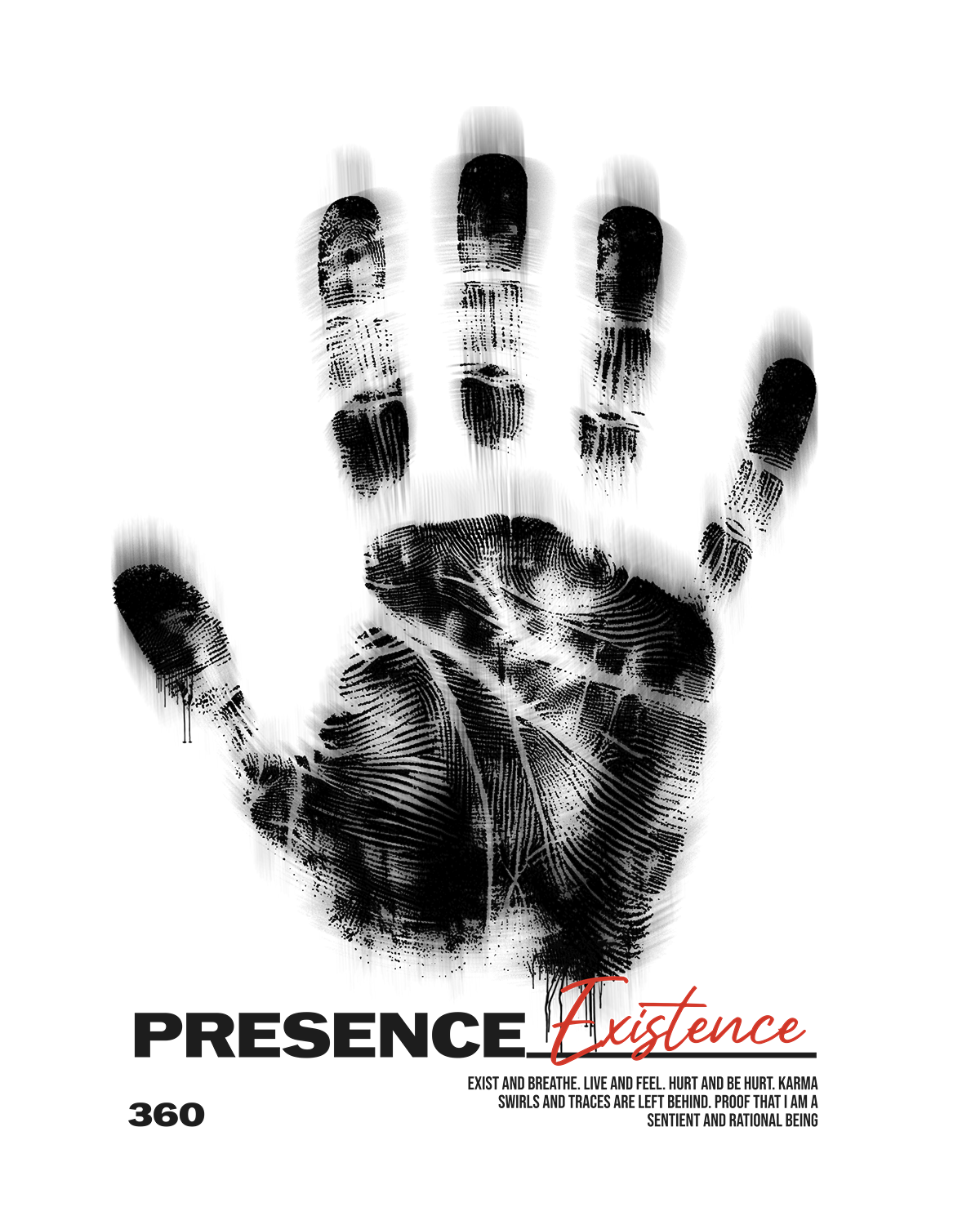 Camiseta Oversized Branca Existence